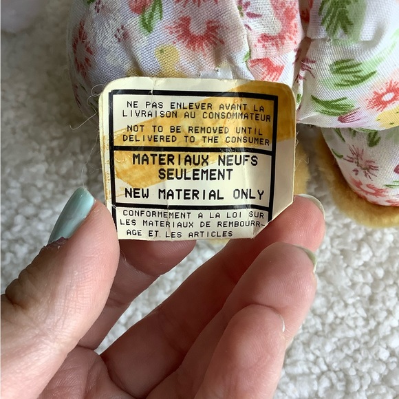 Vintage Bunny Rabbit Plush Pyjamas & Night Cap Stuffed Animal Toy - Picture 5 of 8